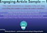 write deeply meaningful and heart touching articles